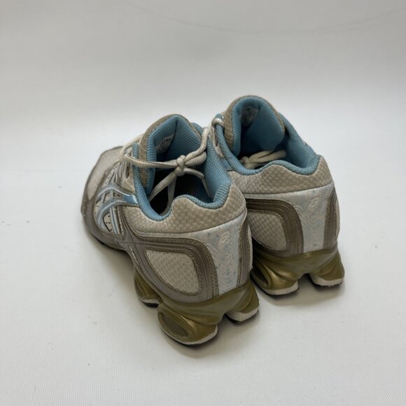 Y2K Asics Gel Frantic 2 Running Shoes Wom Sz 8.5 US Baly Blue / Gold Shox Read - Picture 3 of 14